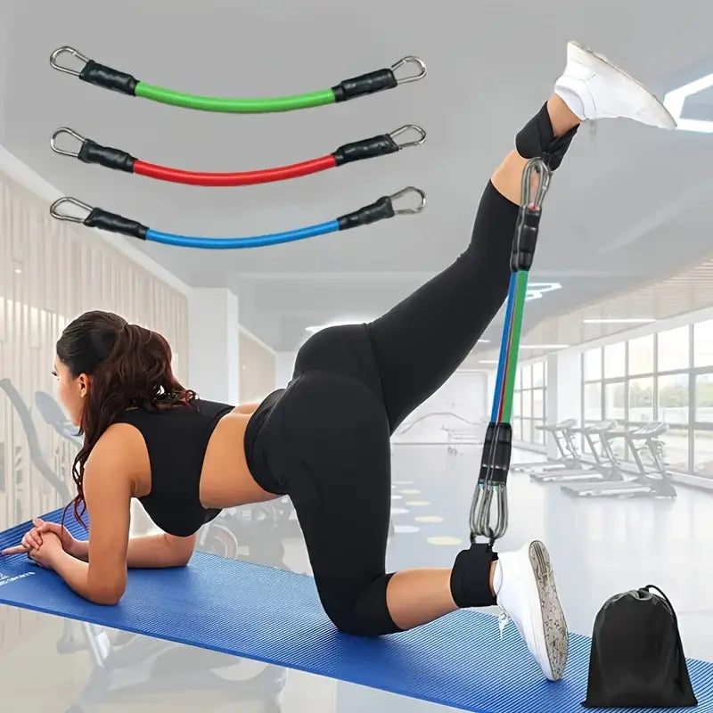 Bandas de Resistencia con Correas para Tobillos / Tu gimnasio personal en casa