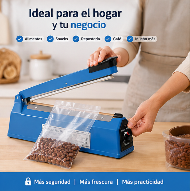 Selladora de Bolsas | Conserva tus Alimentos Frescos y Logra un Sellado Profesional en Segundos