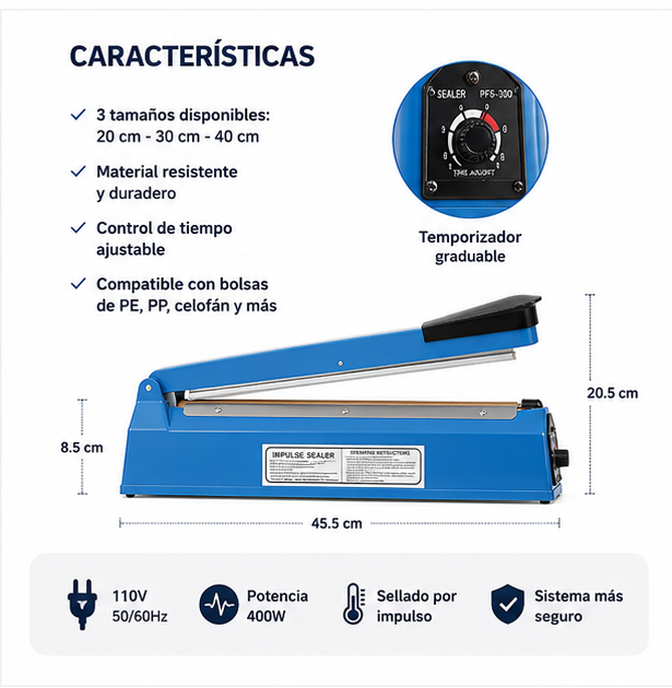 Selladora de Bolsas | Conserva tus Alimentos Frescos y Logra un Sellado Profesional en Segundos