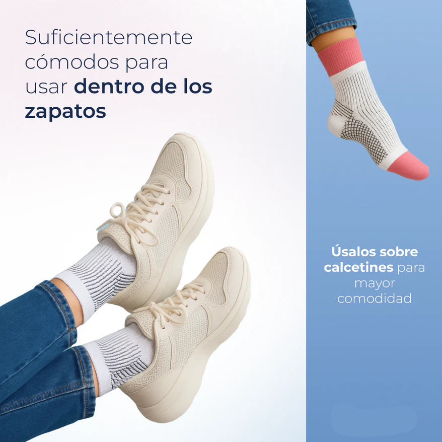 Medias De Compresión - Obtén Alivio Instantáneo De Pies Hinchados Y Adoloridos