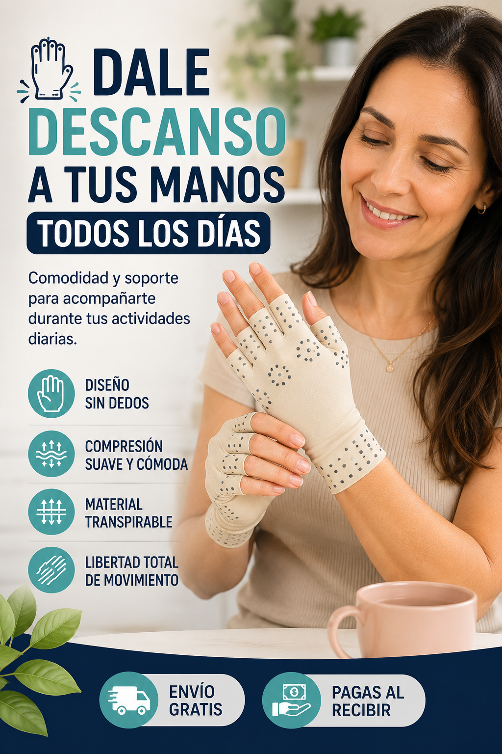 Descanso a Tus Manos Todos los Días / GUANTES MAGNÉTICOS PARA ARTRITIS