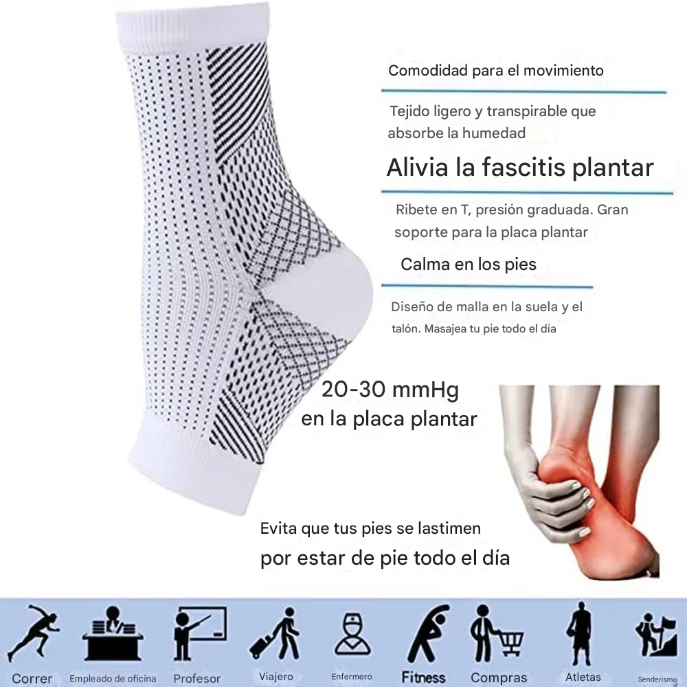 Medias De Compresión - Obtén Alivio Instantáneo De Pies Hinchados Y Adoloridos