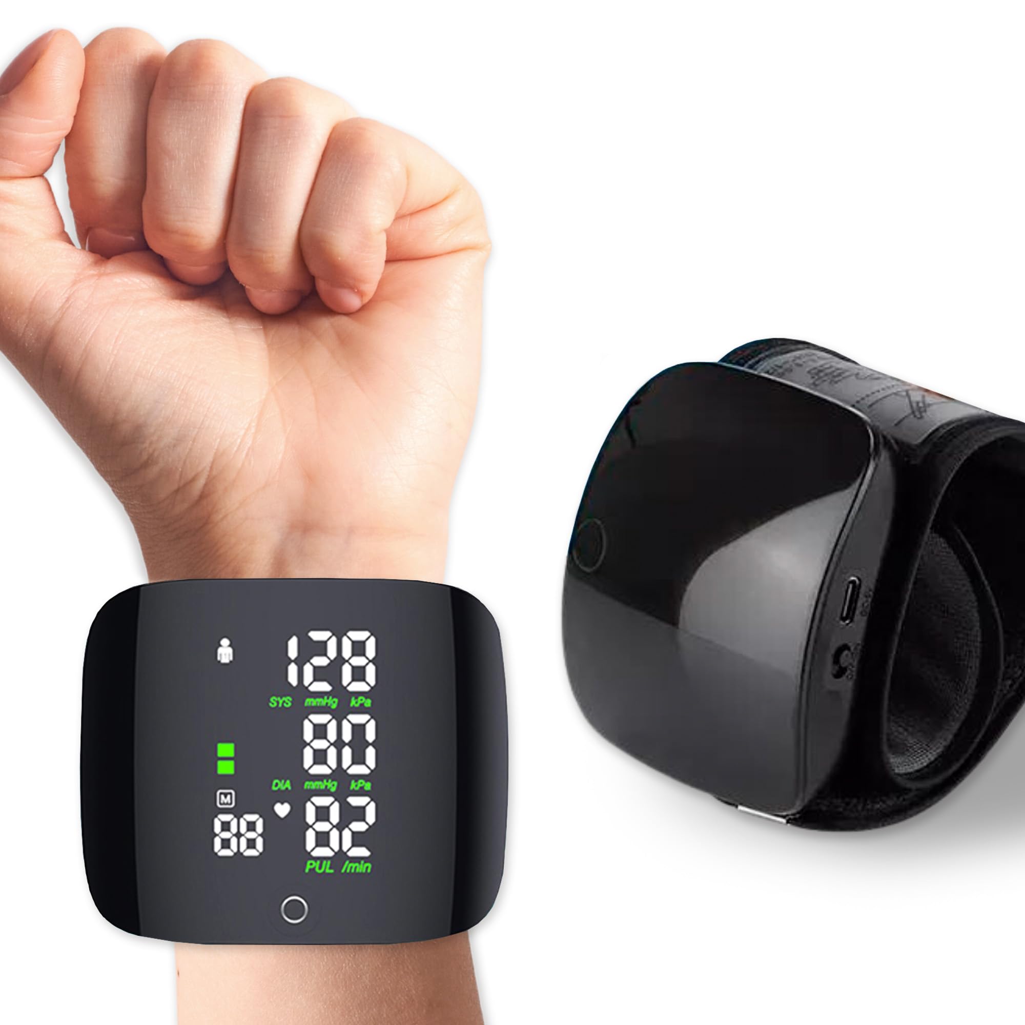 Tensiómetro Digital de Muñeca Recargable/ Portátil/ Fácil de usar