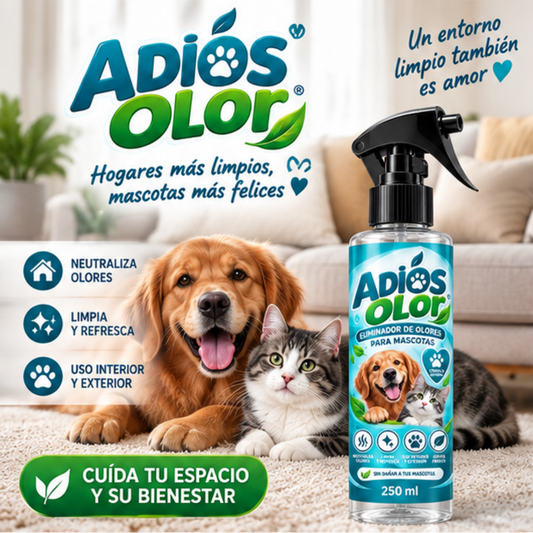 Adiós Olor para Mascotas 250 ml | Neutraliza Olores en Casa
