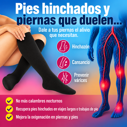 Medias de Compresión Unicolor | Comodidad para tus Piernas