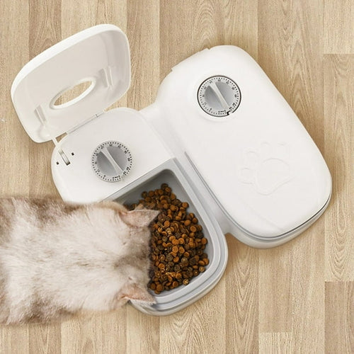 Comedero Automático Doble para Mascotas