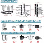 ORGANIZADOR METALICO 3 EN 1 / 8 NIVELES