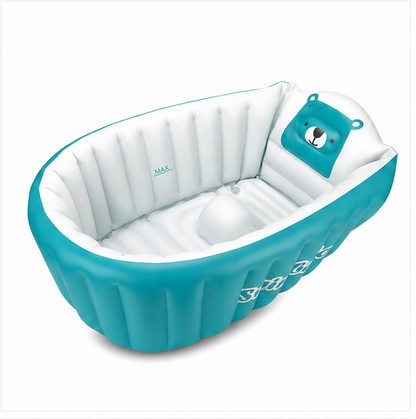 Bañera Inflable para Bebé – Seguridad y Comodidad en Cada Baño – Portátil y Práctica + Bomba de aire GRATIS