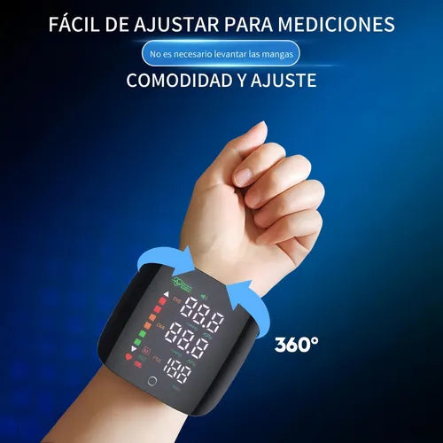 Tensiómetro Digital de Muñeca Recargable/ Portátil/ Fácil de usar
