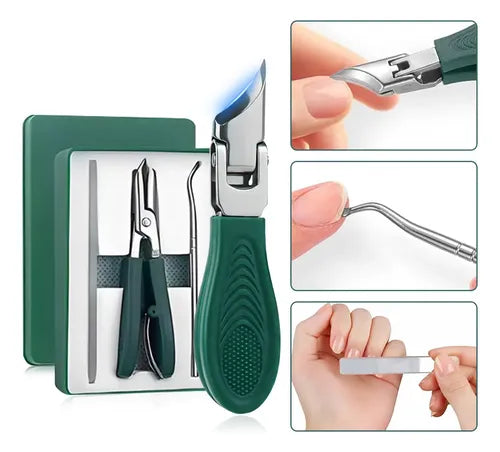 Corta uñas profesional grado medico con kit de limpieza