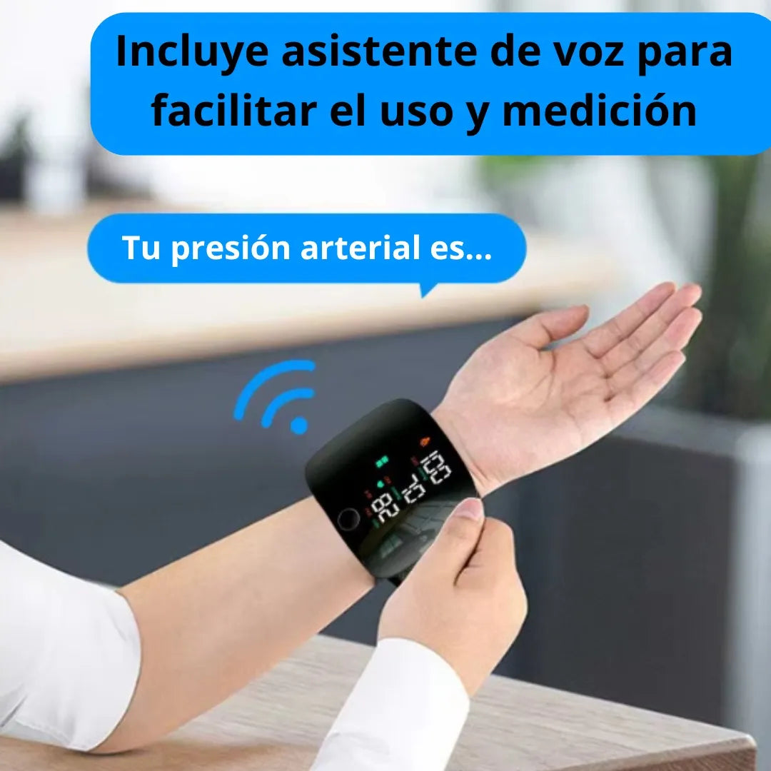 Tensiómetro Digital de Muñeca Recargable/ Portátil/ Fácil de usar