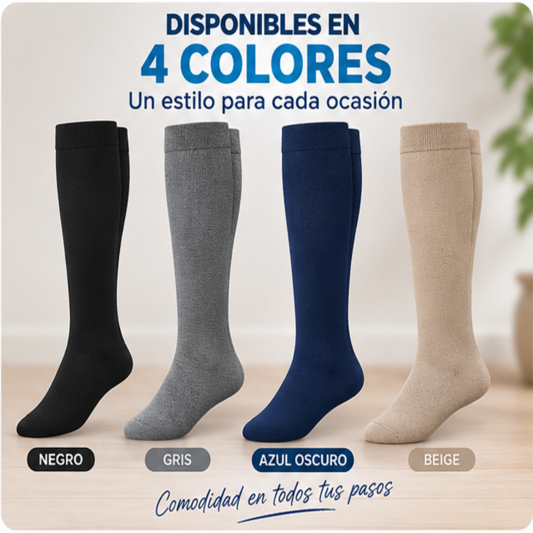 Medias de Compresión Unicolor | Comodidad para tus Piernas