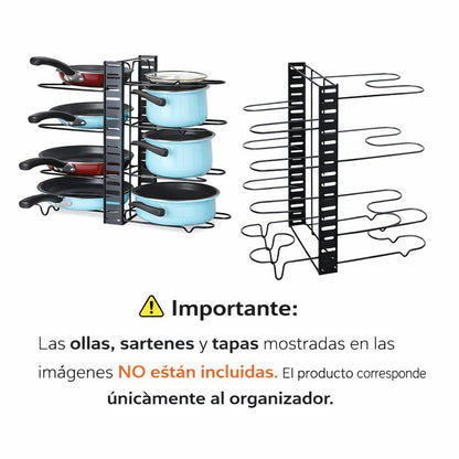 ORGANIZADOR METALICO 3 EN 1 / 8 NIVELES