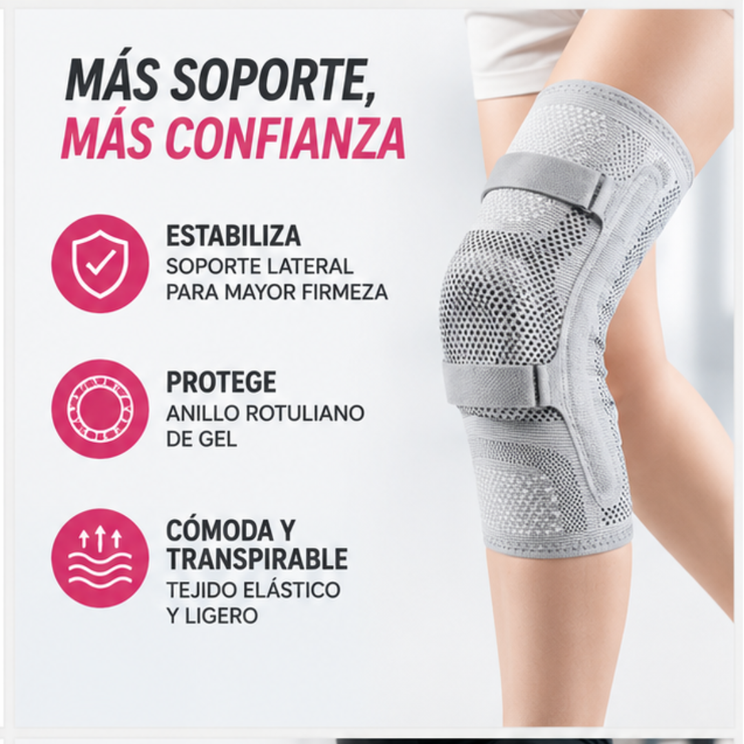 🦵 Rodillera Deportiva con Estabilizadores Laterales + Soporte Rotuliano | Mayor Soporte y Estabilidad