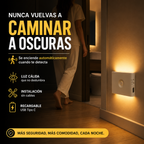 Nunca Camines a Oscuras Otra Vez ✨ | Luz Nocturna Inteligente con Sensor