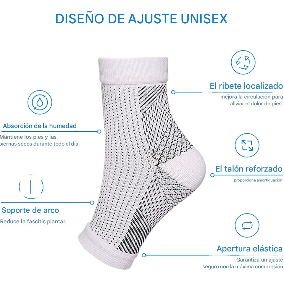 Medias De Compresión - Obtén Alivio Instantáneo De Pies Hinchados Y Adoloridos