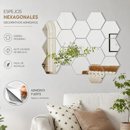 🪞 Espejos Adhesivos Decorativos · Fácil Instalación · Estilo en Minutos