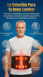 Faja Térmica Terapéutica con Soporte Lumbar - Alivio de Dolor y Corrector de Postura